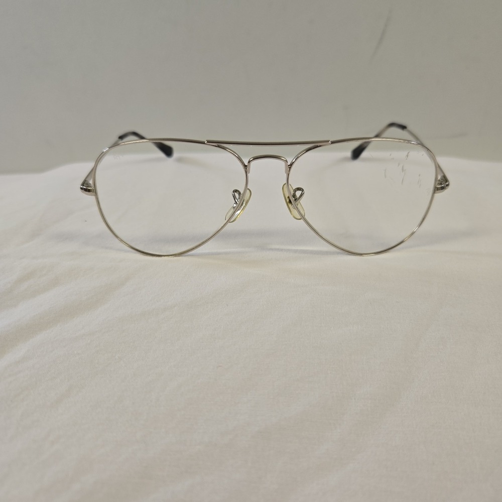 Ray-Ban RB6489 Aviator Metal II Eyeglasses Frames Silver 55-14-140mm